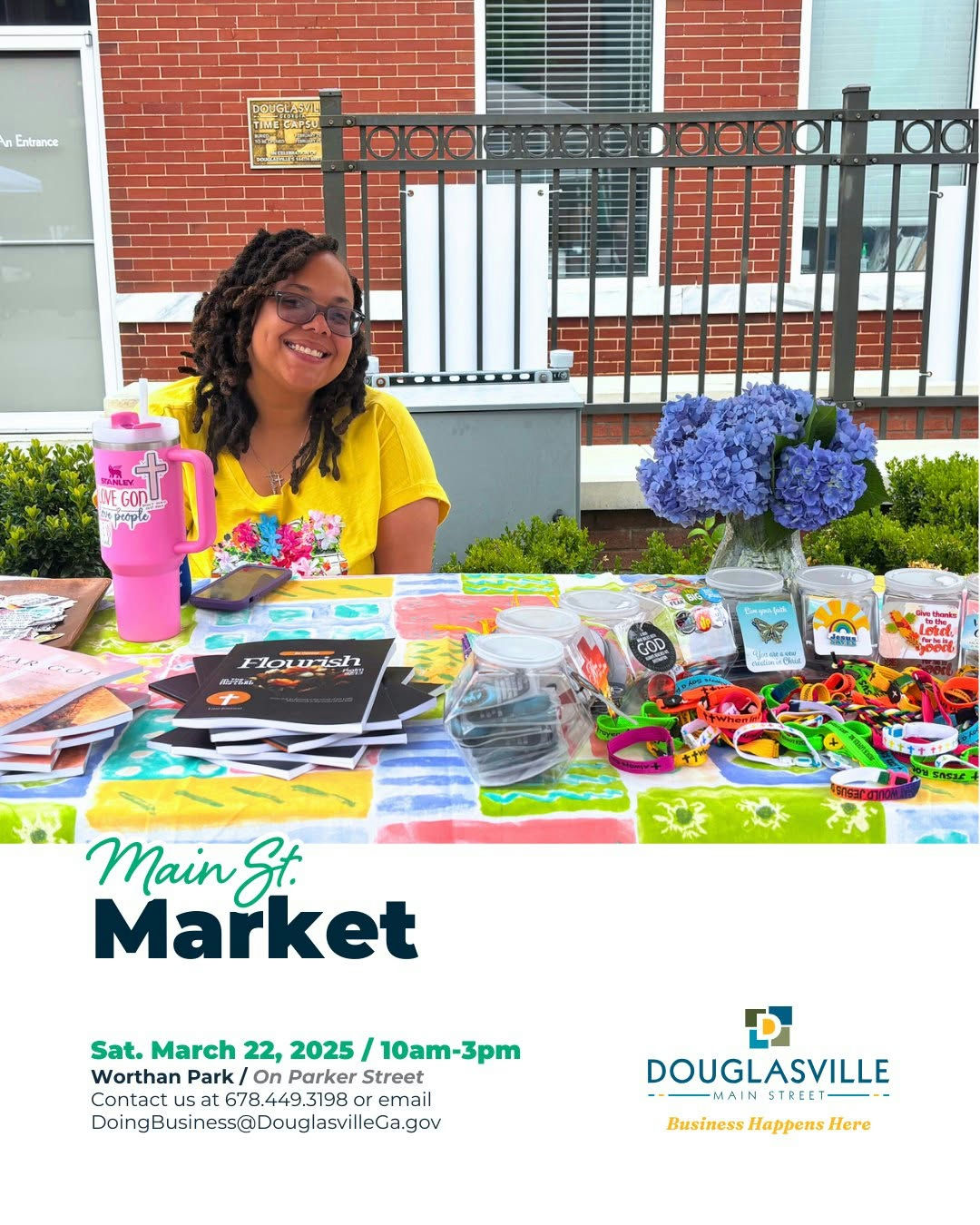 Explore Main Street Market March 22 for Unique Treasures and Local Tastes Join Us 10AM-3PM for a Day of Fun